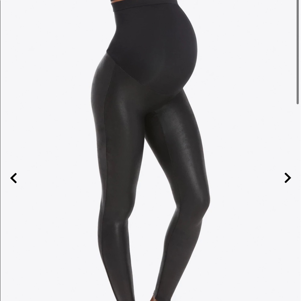 Spanx mama Faux Leather Leggings